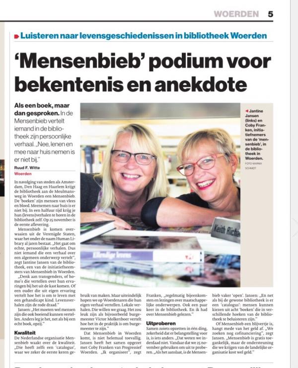 Oproep: Haal de Mensenbieb naar Woerden